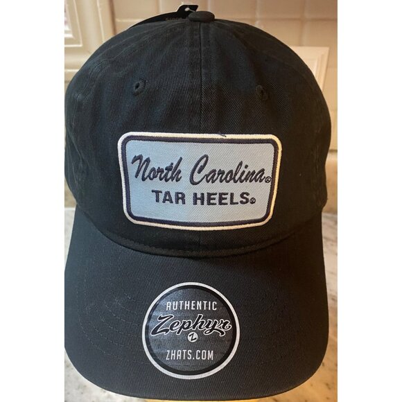 NEW Zephyr North Carolina Tar Heels Script Hat Cap Adjustable Snapback Charcoal - Picture 1 of 3